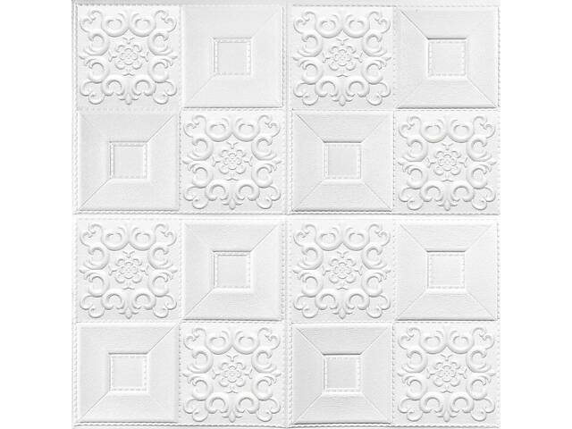 Самоклеюча декоративна настінно-стельова 3D панель фігури 700х700х5мм (114) SW-00000006 - Фото 1