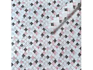 Самоклеюча плівка 0,45х10м х 0,07мм Рожева мозаїка SW-00001233