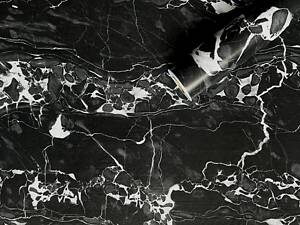 Самоклеющаяся пленка черный мрамор с белым 0,45х10мх0,07мм SW-00001280