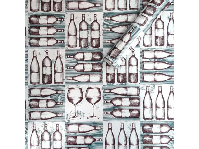 Самоклеюча плівка на паперовій основі винна 0,45х10м SW-00000798 - Фото 1