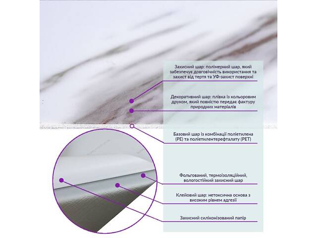 Самоклеюча вінілова плитка 600х300х1,5мм, ціна за 1 шт. (СВП-111) Глянець SW-00000500 - Фото 3