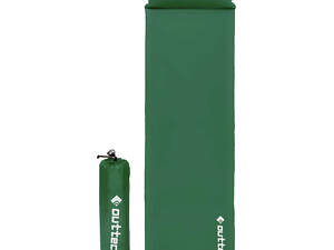 Самонадувающийся коврик Outtec с подушкой гладкий зеленый