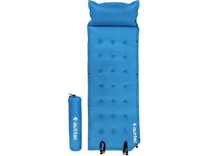 Самонадувающийся коврик Outtec с подушкой голубой.