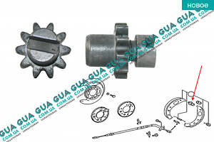 Саморегулируемый механизм задних тормозных колодок / механизм ручного тормоза ( трещетка / доводчик ) 1шт. 123420007328 