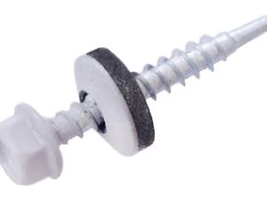 Саморіз покрівельний Apro 4.8 x 35 мм RAL 9006 (50 шт.) (SDS48359006)