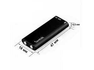 Самый маленький диктофон Savetek 200 (GS-R01s), 16 ГБ памяти, активация записи голосом, 190 часов записи, Оригинал