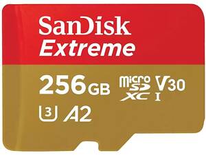 SanDisk Карта памяти microSD 256GB C10 UHS-I U3 R170/W80MB/s Extreme V30