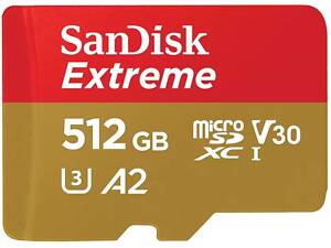 SanDisk Карта памяти microSD 512GB C10 UHS-I U3 R170/W80MB/s Extreme V30