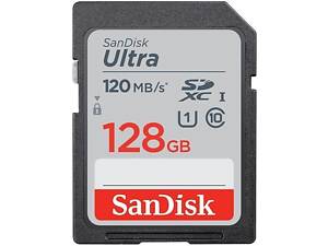 SanDisk Карта памяти SD 128GB C10 UHS-I R140MB/s Ultra