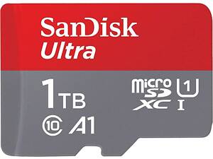 SanDisk Ultra microSDXC 1TB UHS-I U1 V10 A1 в идеальном состоянии. На гарантии!
