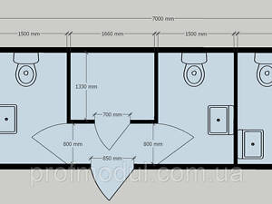 Санітарний модуль 7 метрів