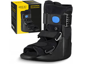 Чобіт ортопедичний, пневматичний 4FIZJO MED з регулюванням тиску Size L Black (P-5905973407298)