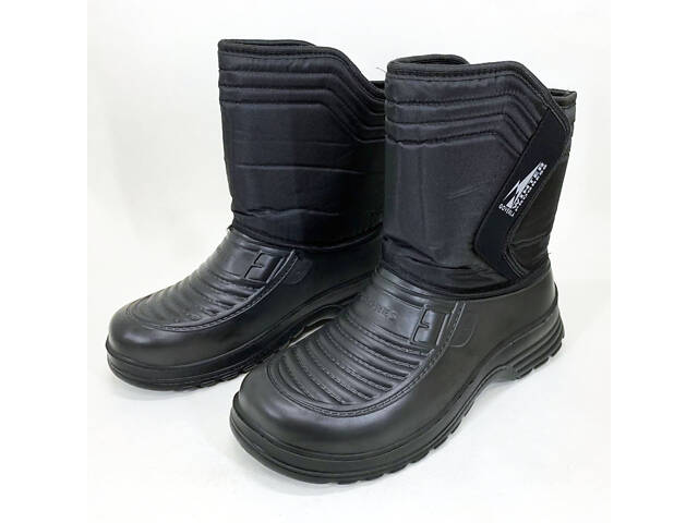 Чоботи чоловічі чорні утеплені 43р 26,5см Теплі водонепроникні тактичні чоботи для військових - Фото 1