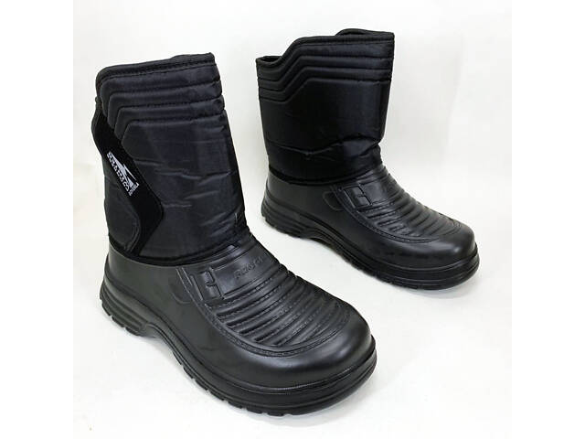 Чоботи чоловічі чорні утеплені 43р 26,5см Теплі водонепроникні тактичні чоботи для військових - Фото 2