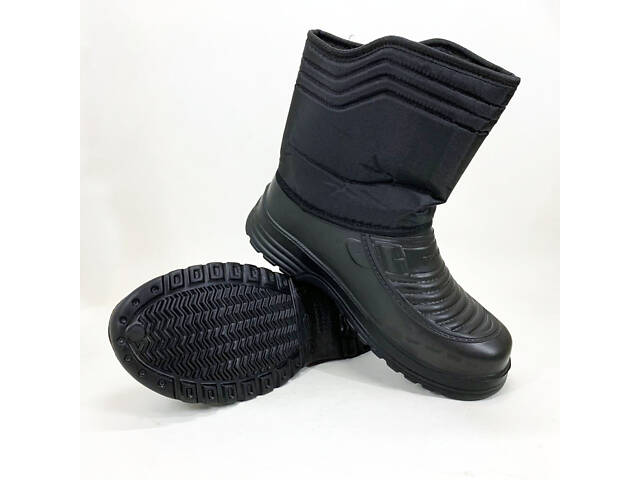 Чоботи чоловічі чорні утеплені 43р 26,5см Теплі водонепроникні тактичні чоботи для військових - Фото 3