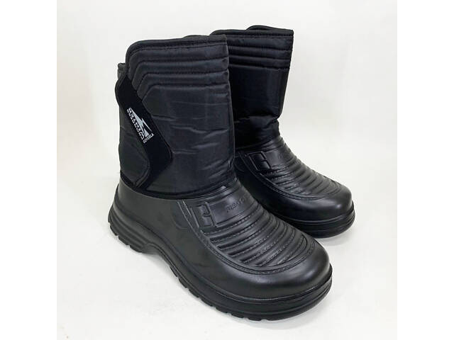 Чоботи чоловічі чорні утеплені 43р 26,5см Теплі водонепроникні тактичні чоботи для військових - Фото 6