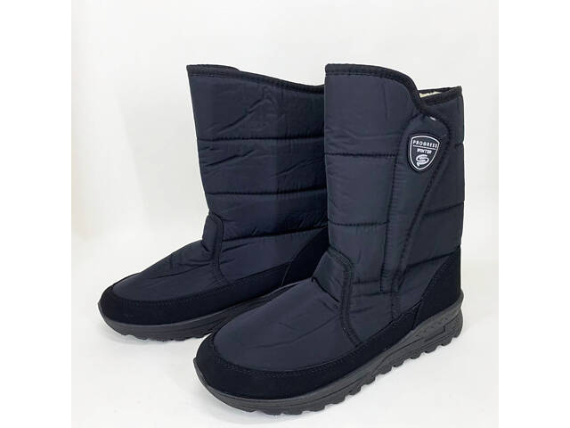 Чоботи чоловічі утеплені 43р 28см Комфортні чоловічі черевики на роботу - Фото 4