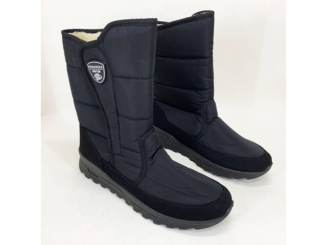 Чоботи чоловічі утеплені 43р 28см Комфортні чоловічі черевики на роботу - Фото 5