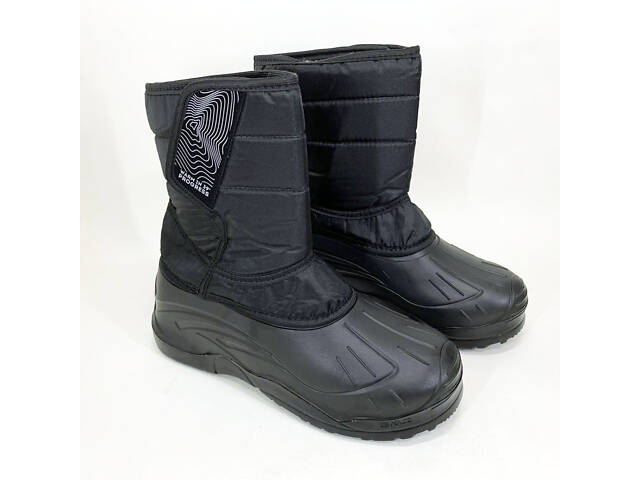 Чоботи чоловічі утеплені чорні 44р 29см Осіннє утеплене взуття - Фото 6