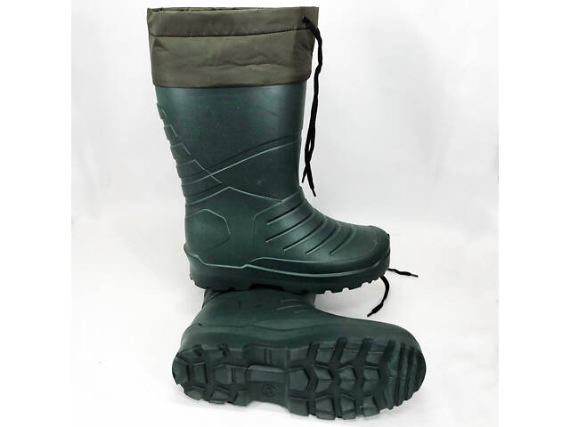 Чоботи гумові високі чоловічі 45р 30см утеплені, Активні чоловічі гумові чоботи - Фото 12