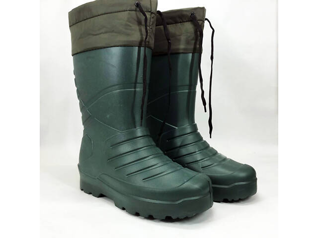 Чоботи гумові високі чоловічі 45р 30см утеплені, Активні чоловічі гумові чоботи - Фото 11