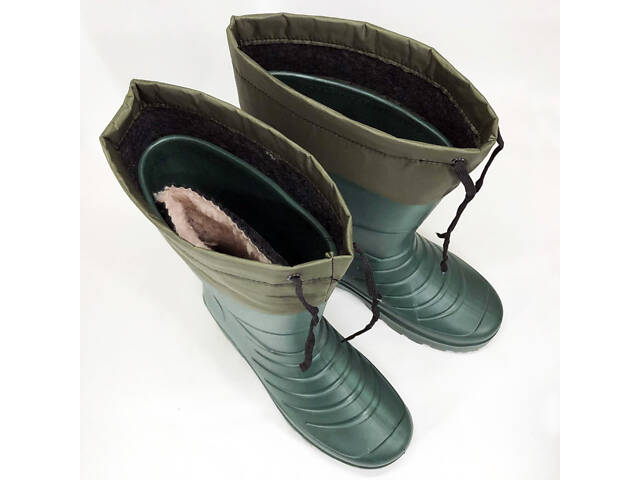 Чоботи гумові високі чоловічі 45р 30см утеплені, Активні чоловічі гумові чоботи - Фото 10