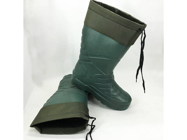 Чоботи гумові високі чоловічі 45р 30см утеплені, Активні чоловічі гумові чоботи - Фото 6