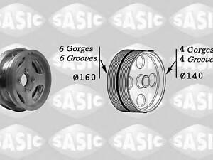 Sasic 2156037. Ременный шкив, коленчатый вал