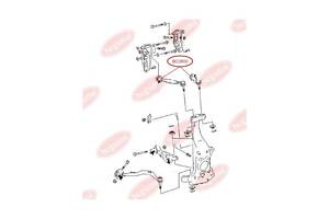 Сайлентблок переднего рычага LEXUS LS 460 (45.5х10х50) (BC3800) BCGUMA