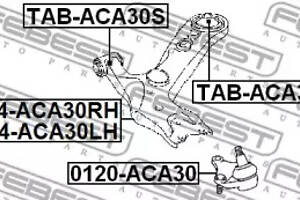 Сайлентблок переднього важеля передній, RAV 4 05-, Corolla 06-, Avensis 08-