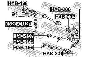 Сайлентблок подвески ACURA RDX / HONDA PILOT / ACURA TSX (CU_) 2007-2018 г.