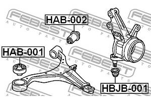 Сайлентблок подвески ACURA RSX (DC_) / HONDA FR-V (BE) 1994-2013 г.