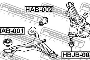 Сайлентблок подвески ACURA RSX (DC_) / HONDA FR-V (BE) 1994-2013 г.