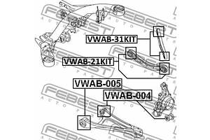 Сайлентблок подвески AUDI Q7 (4LB) / VW TOUAREG (7P5, 7P6) 2002-2018 г.