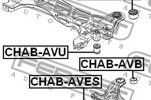 Сайлентблок подвески CHEVROLET AVEO (T300) 2003-2008 г.