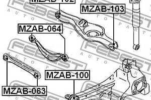 Сайлентблок подвески FORD FOCUS / MAZDA CX-7 (ER) 2006-2020 г.