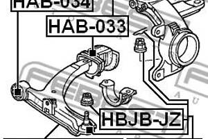 Сайлентблок подвески HONDA HR-V (GH) / HONDA LOGO (GA) 1999-2002 г.