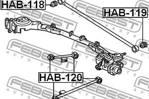 Сайлентблок подвески HONDA HR-V (GH) 1999- г.