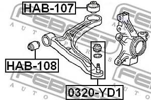 Сайлентблок подвески HONDA MDX (YD) / ACURA MDX (YD1) 1998-2007 г.