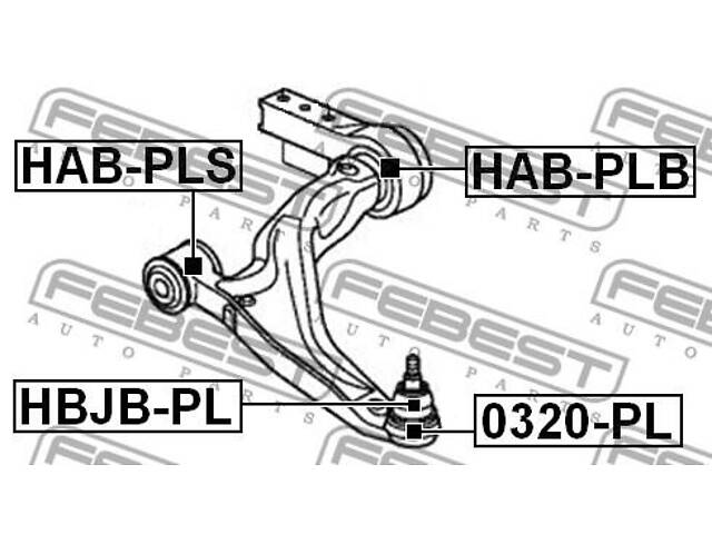 Сайлентблок подвески HONDA PILOT / ACURA MDX (YD2) 2006- г.