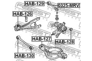 Сайлентблок подвески HYUNDAI I30 / HYUNDAI CRETA / KIA NIRO (DE) 1998-2022 г.