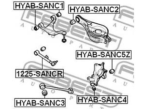 Сайлентблок подвески HYUNDAI I30 / HYUNDAI NEXO / HYUNDAI Ix55 1999-2019 г.