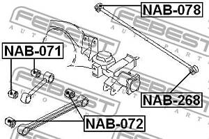 Сайлентблок подвески HYUNDAI Ix55 / NISSAN NAVARA (D21) 1980-2015 г.