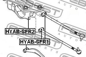 Сайлентблок подвески HYUNDAI SANTAMO / HYUNDAI SANTA FE (SM) 1998-2006 г.