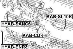 Сайлентблок подвески HYUNDAI TUCSON (JM) / KIA SPORTAGE (JE_, KM) 2004-2015 г.