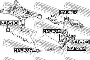 Сайлентблок подвески INFINITI M35 / NISSAN TEANA (J32) 2005-2013 г.