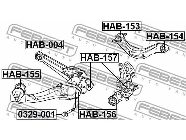 Сайлентблок подвески INFINITI QX4 / KIA SORENTO (XM) 1992-2016 г.