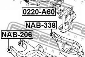 Сайлентблок подвески INFINITI QX56 / INFINITI QX80 2010- г.