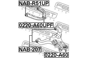 Сайлентблок подвески INFINITI QX56 / NISSAN TITAN (A60) 2003-2015 г.