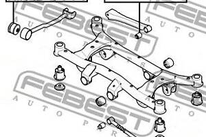 Сайлентблок подвески KIA SORENTO (JC) / KIA SPORTAGE (SL) 2002-2015 г.